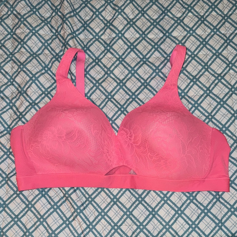 CACIQUE Vibrant Pink Bra | Size 46C | No Wire